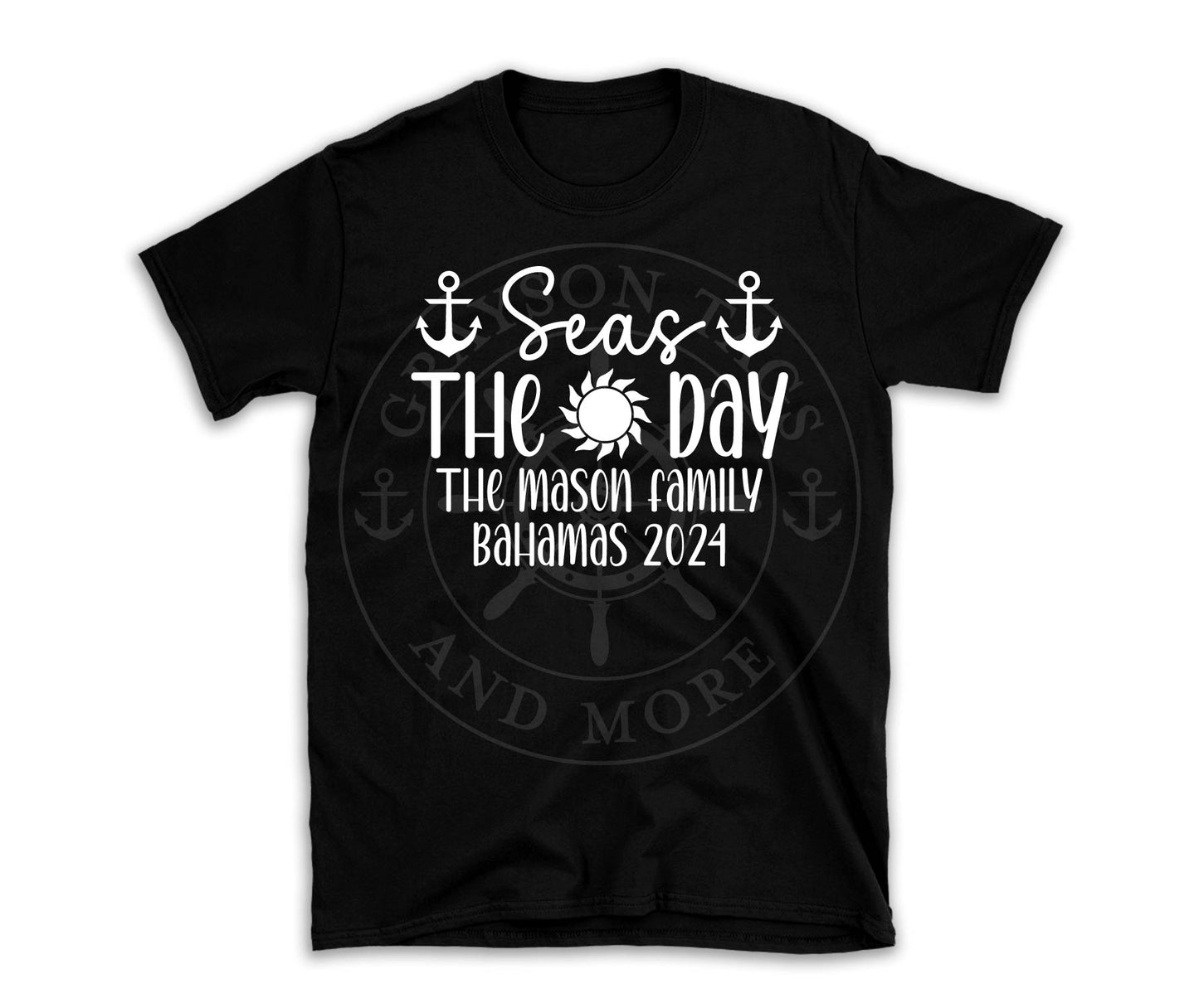 Seas the Day Custom Cruise Shirt | Personalized Cruise Tees