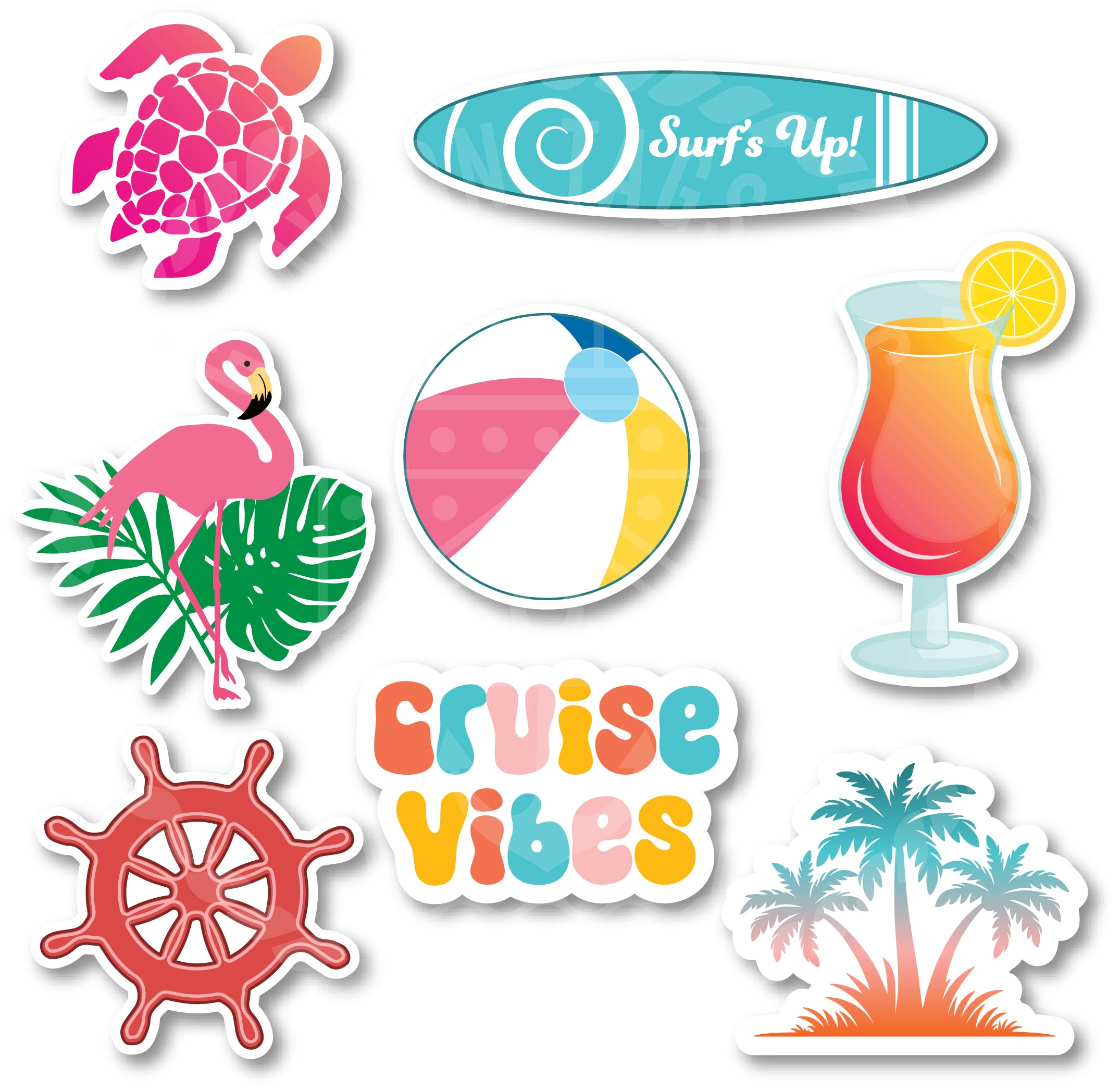 Cruise Vibes Boho Cruise Door Magnets