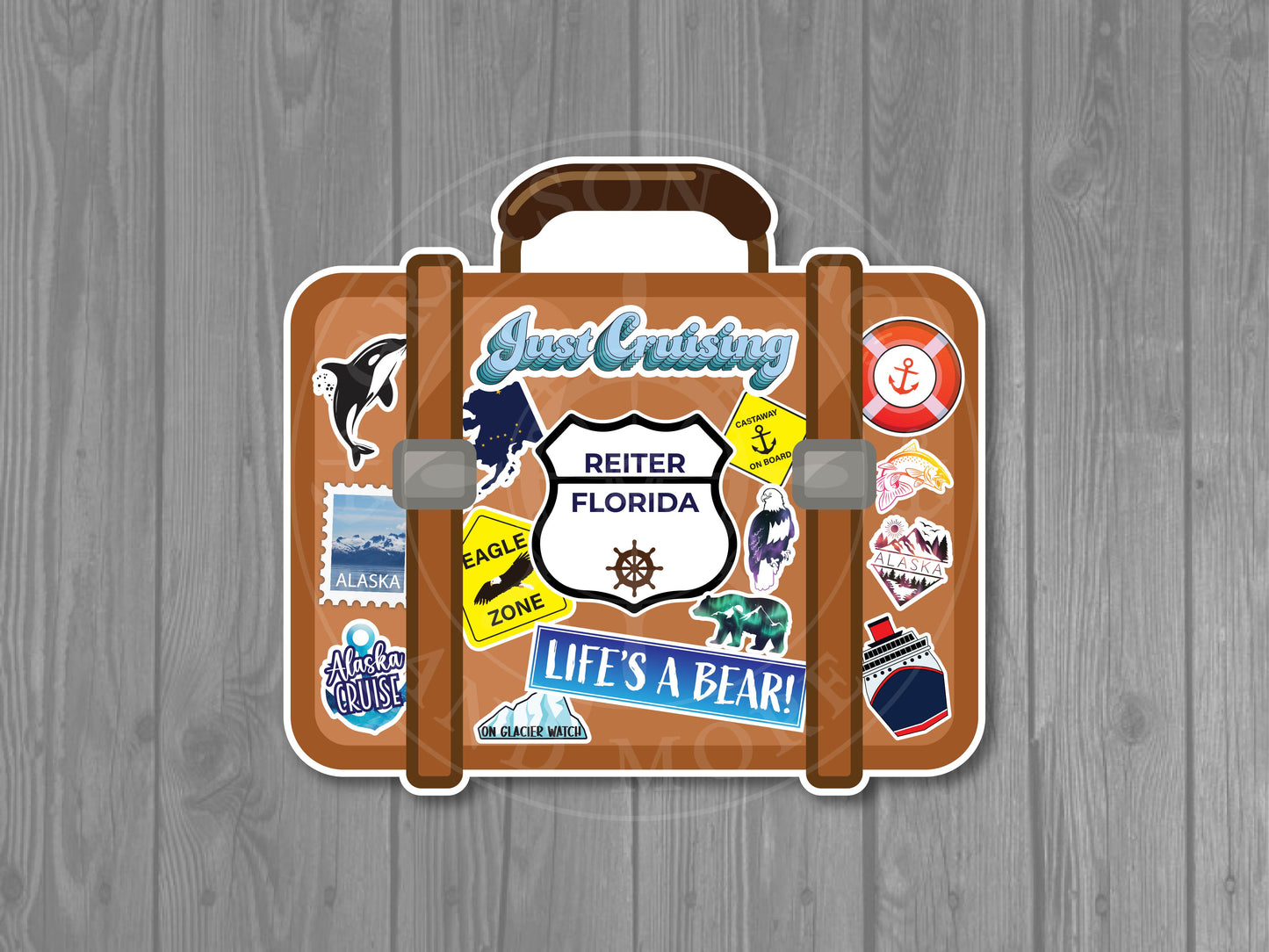 Suitcase Custom Cruise Magnet