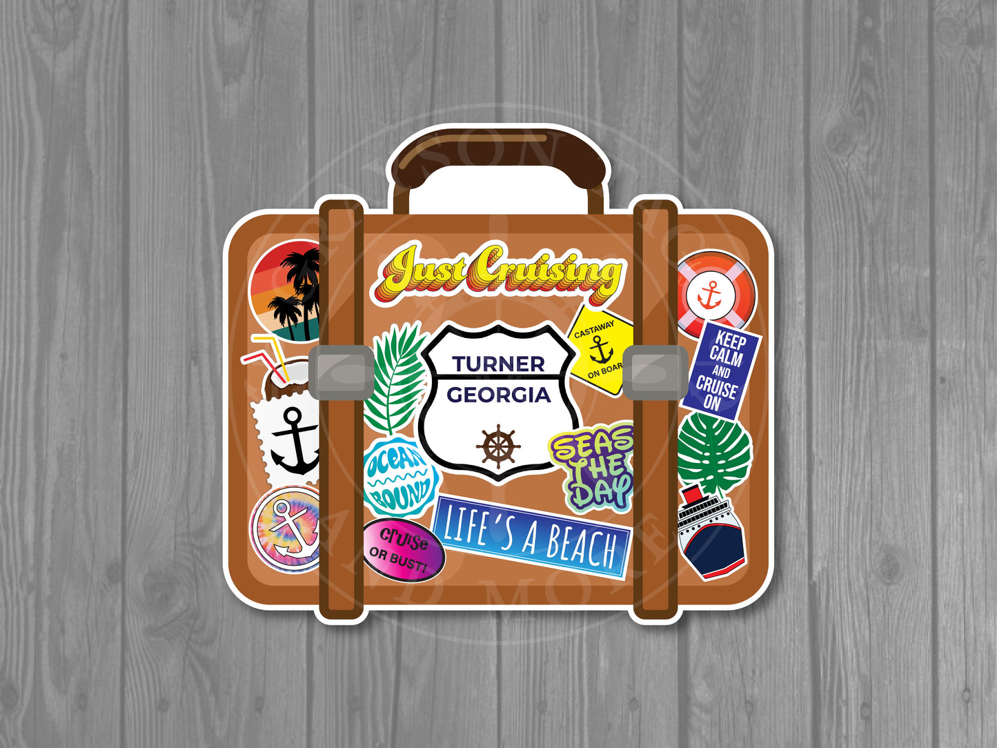 Suitcase Custom Cruise Magnet